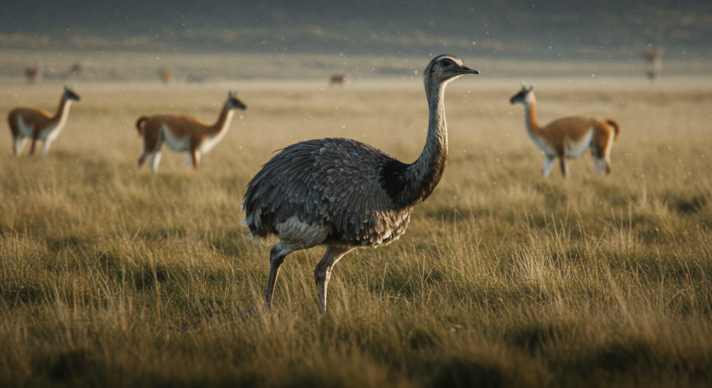 de qué color son las avestruces chilenas